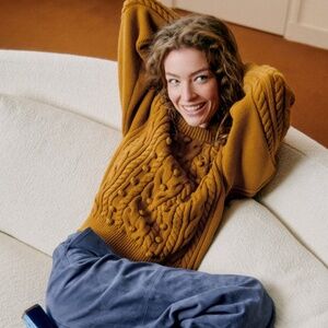 Sezane Melvin Jumper Bronze - Size XS